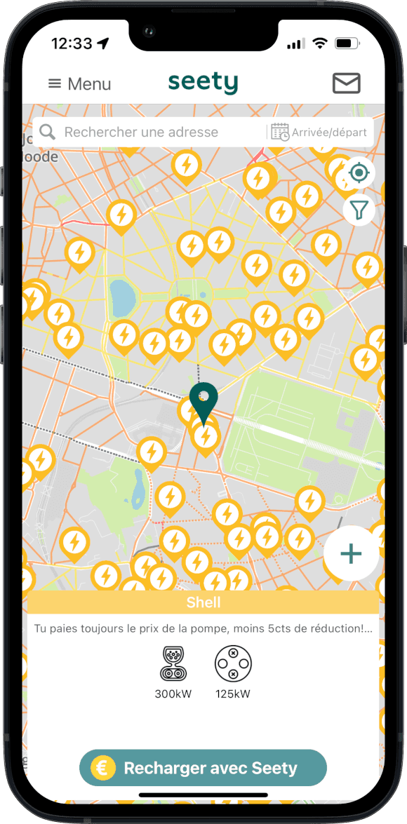 Preview of the Seety EV charging experience