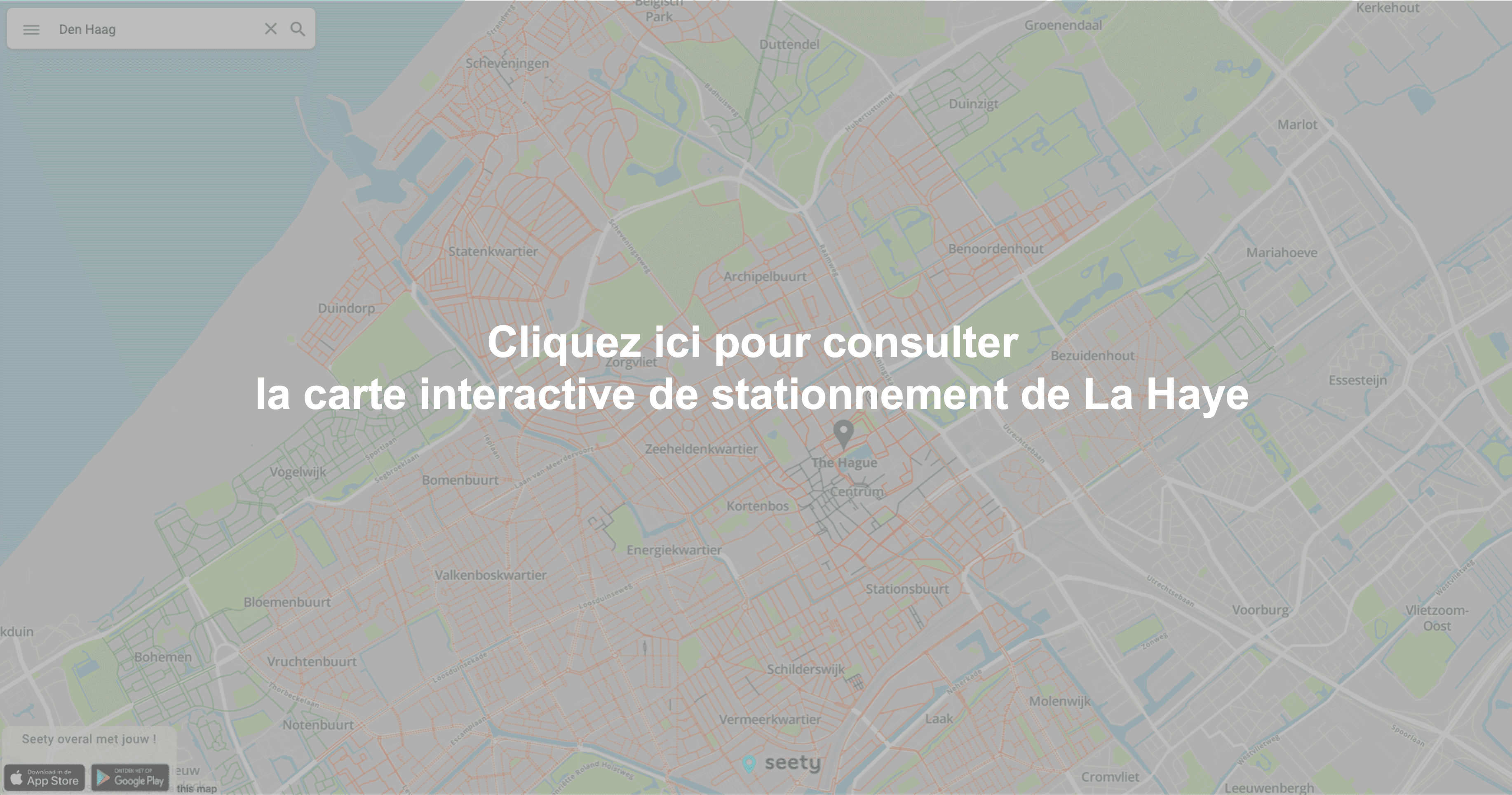 Carte interactive de stationnement à La Haye