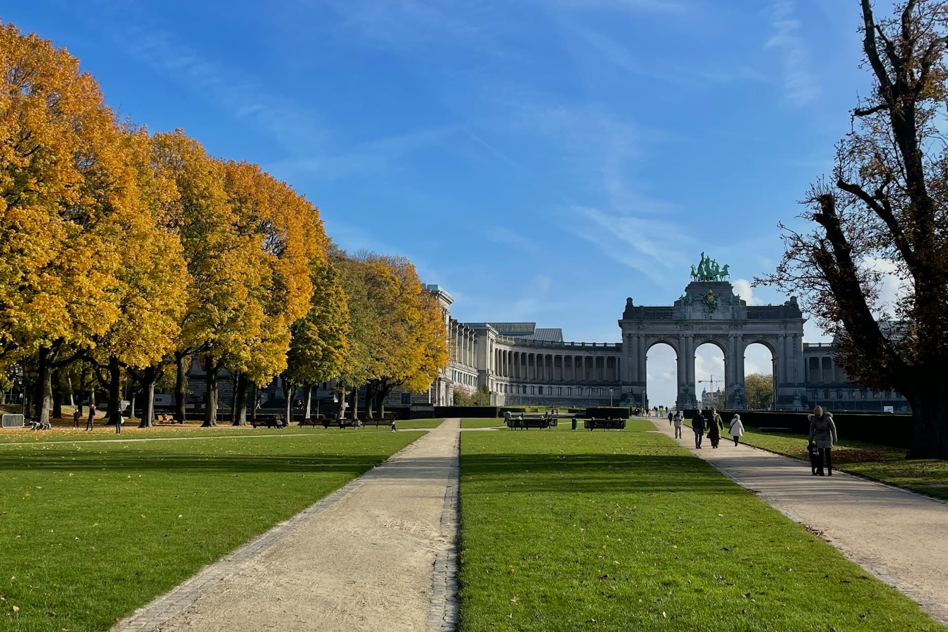 Vue du Cinquantenaire, point de départ des 20 km de Bruxelles