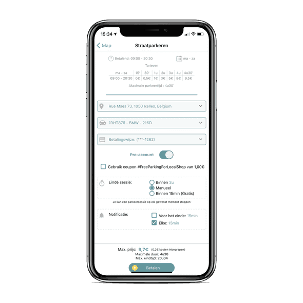 Activeer uw pro sessie