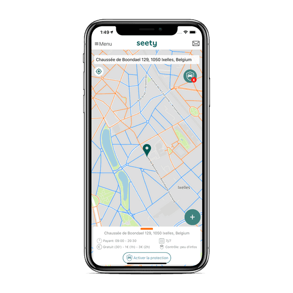 Consulte les infos de stationnement avec Seety