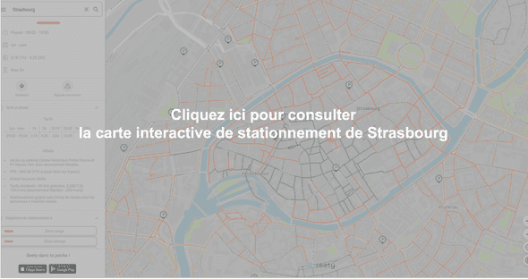 Carte interactive de stationnement à Strasbourg