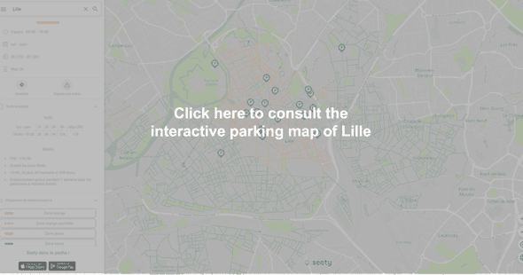 Interactive parking map of Lille