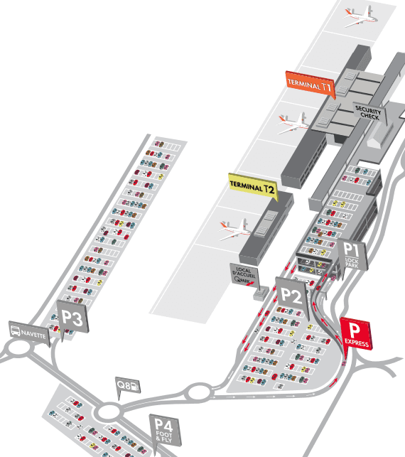 charleroi airport map