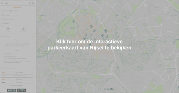 Interactieve parkeerkaart van Rijsel