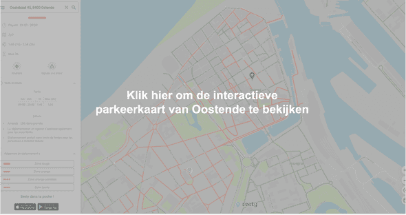 Interactieve parkeerkaart van Oostende