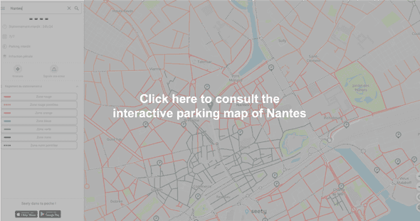 Interactive parking map of Nantes