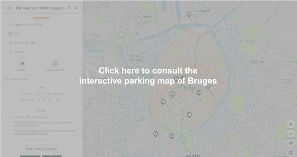 Interactive parking map of Bruges