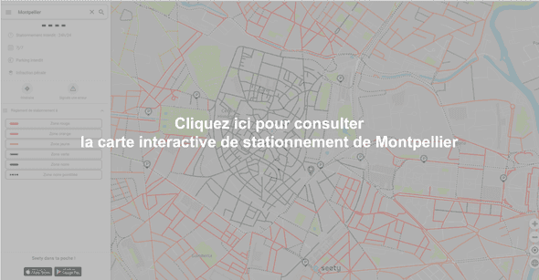 Carte interactive de stationnement à Montpellier