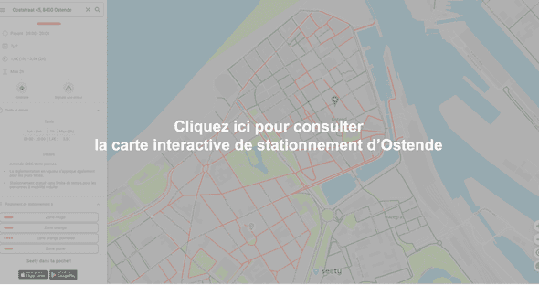 Carte interactive de stationnement à Ostende