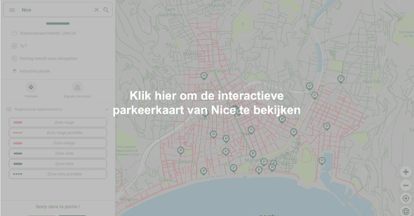 Interactieve parkeerkaart van Nice