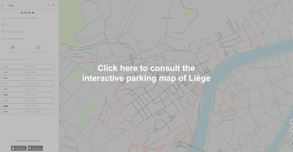 Interactive parking map of Liège
