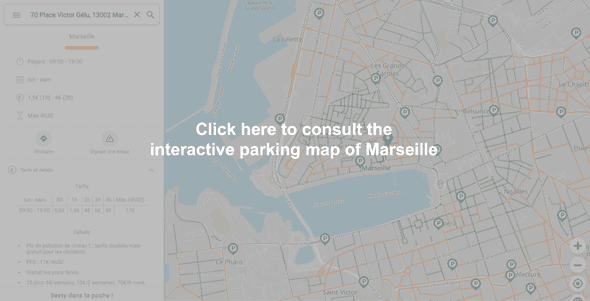 Interactive parking map of Marseille - Velodrome Stadium