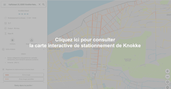Carte interactive de stationnement à Knokke - Helmweg