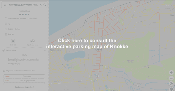 Interactive parking map of Knokke