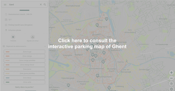 Interactive parking map of Ghent