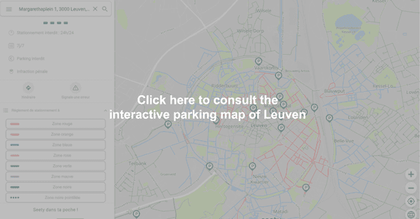 Interactive parking map of Leuven