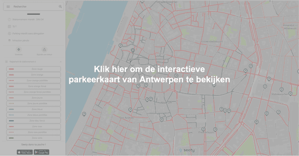 Interactieve parkeerkaart van Antwerpen